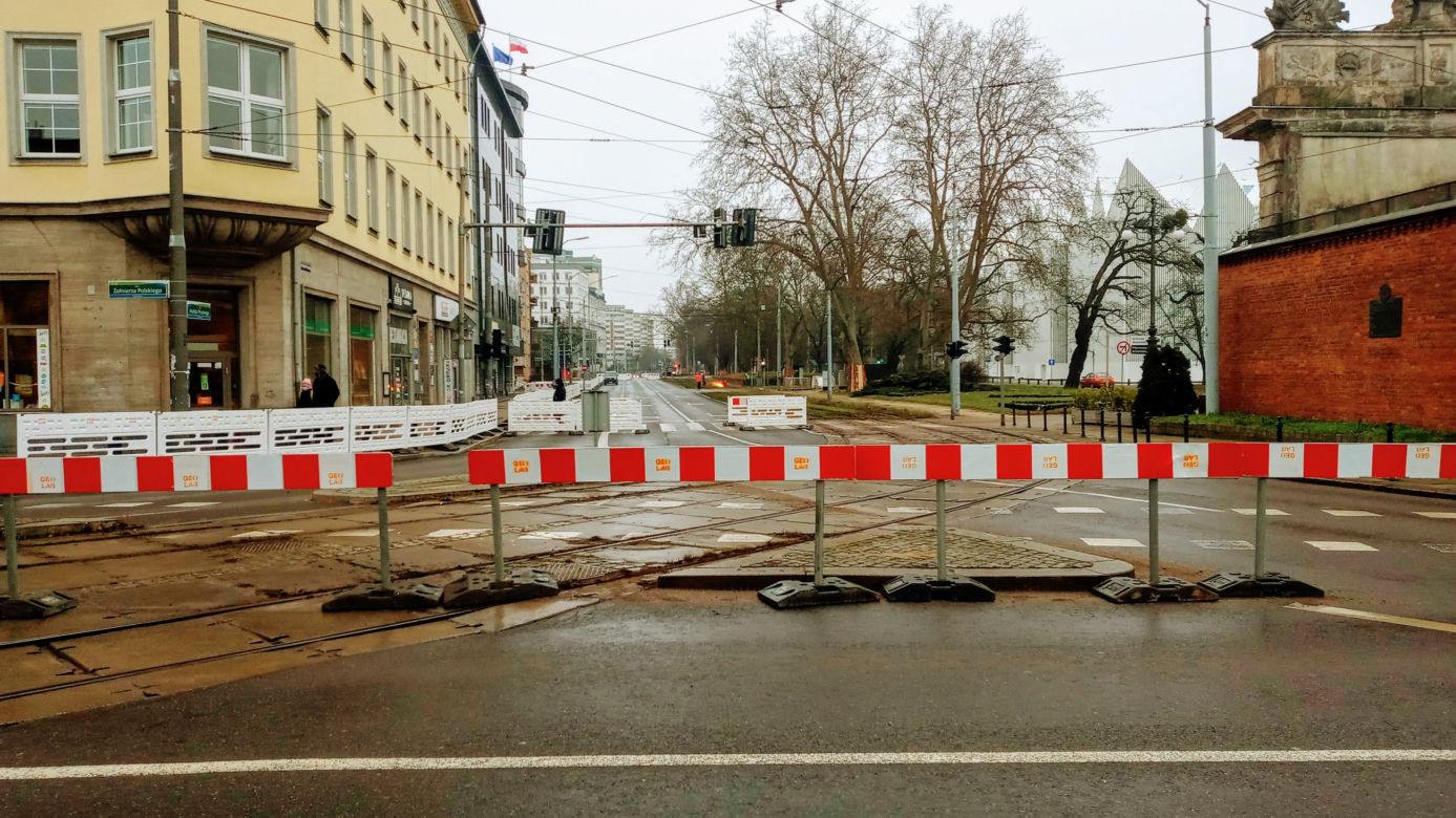 Ruszyła przebudowa torowiska na ul. Matejki