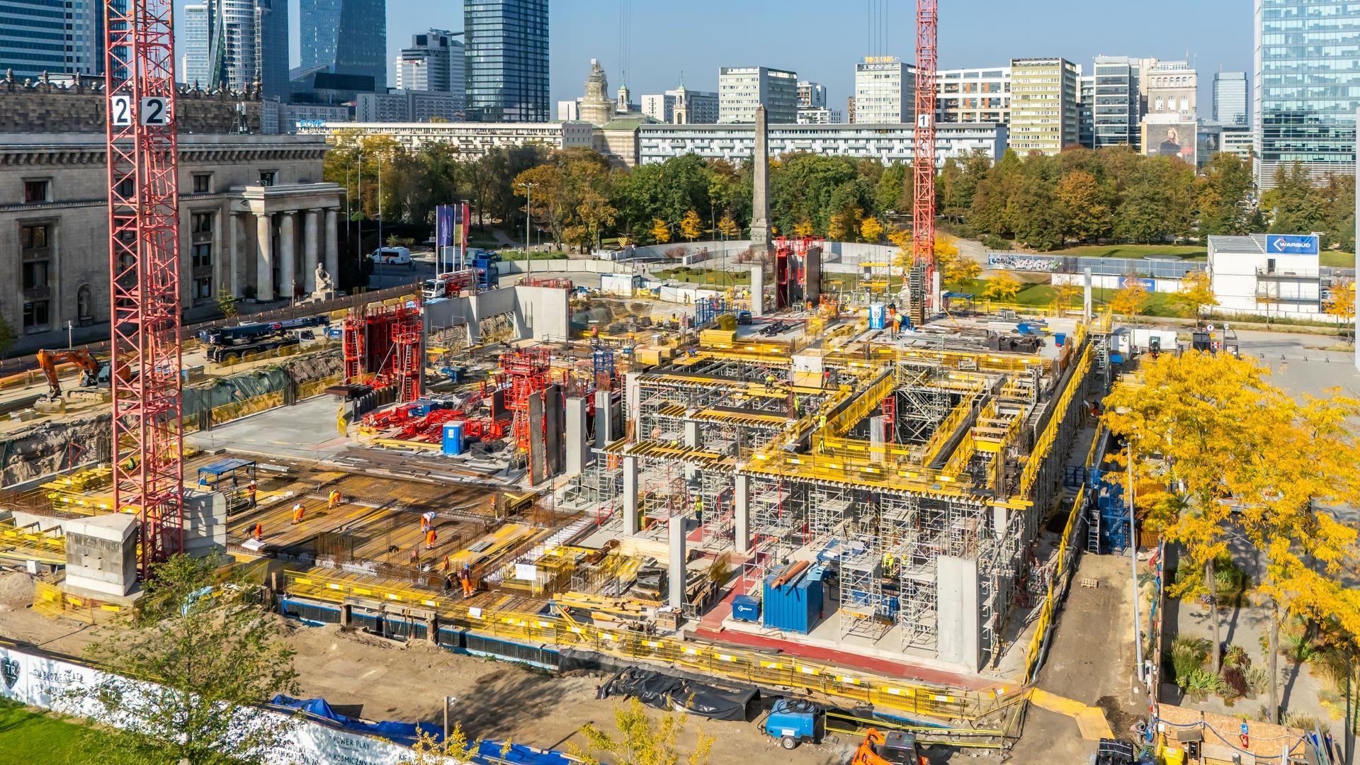 Budowa nowej siedziby teatru TR Warszawa przy Placu Defilad