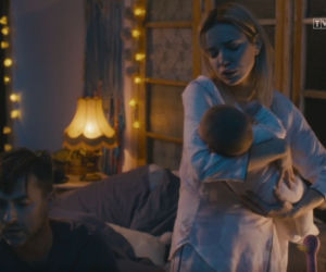 Na dobre i na złe odc. 803. Emilka (Sara Lesiczka), Dominika (Paulina Gałązka), Marcin (Filip Bobek)