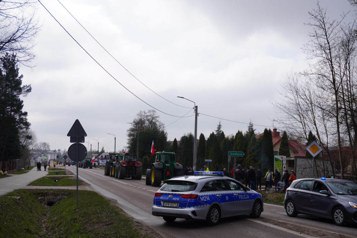 Protest rolników wokół Białegostoku - 20 marca 2024