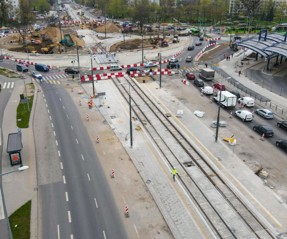 Tak obecnie wygląda rondo Rataje 07.05.2021