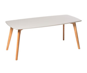 Szara ława o zaokrąglonych krawędziach