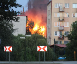 Tragiczny pożar plebanii w Nowym Stawie