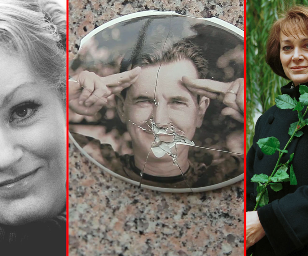 Anna German, grób Tadeusza Szymkowa i Irena Jarocka