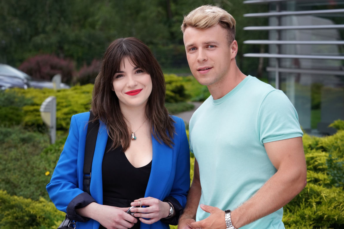 Barwy szczęścia odc. 2720. Agata (Natalia Zambrzycka), Patryk (Konrad Skolimowski)