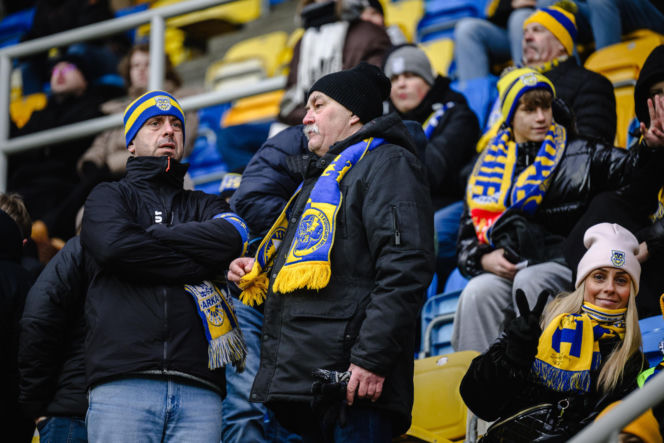 Arka Gdynia - Legia Warszawa: Zdjęcia kibiców z meczu 20. kolejki PKO BP Ekstraklasy