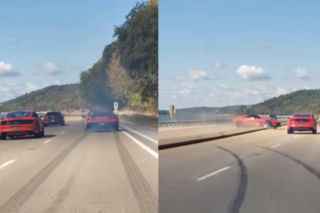 Kierowca Corvette nie wytrzymał z podniecenia! Wyścig z Mustangiem skończył się wypadkiem - WIDEO