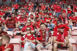Widzew Łódź - Piast Gliwice: Zdjęcia kibiców i zawodników z meczu 34. kolejki PKO BP Ekstraklasy