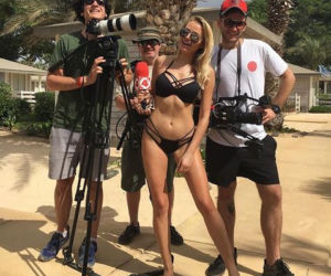 Ola Ciupa w bikini na plaży