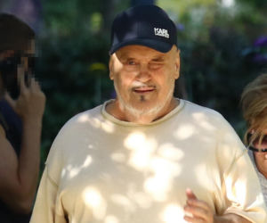 Marian Lichtman na plaży