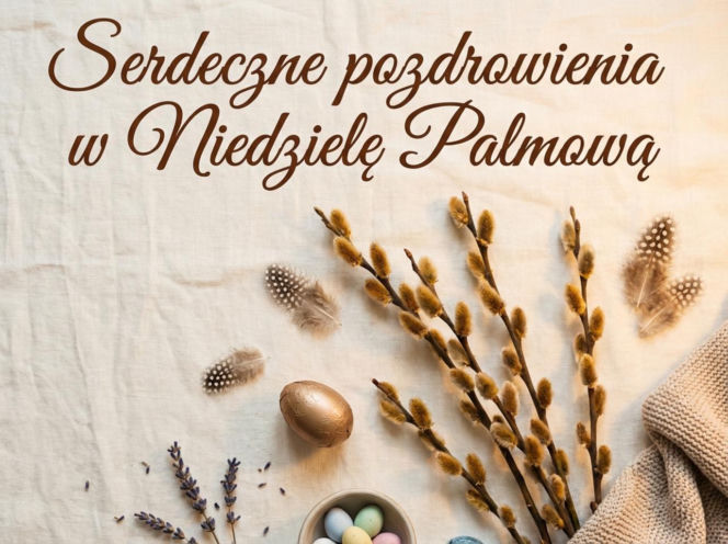 Kartka na Niedzielę Palmową