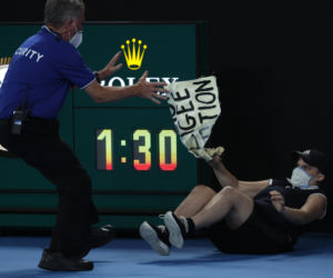 Protestujący przerwał finał Australian Open