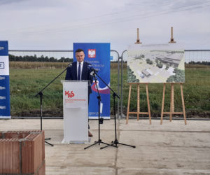 Uroczystość wmurowania kamienia węgielnego pod budowę Oddziału Celnego w Przemyślu 