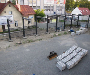 Postępy prac dworca podmiejskiego w Rzeszowie
