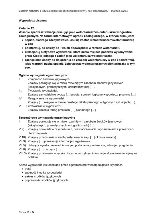 Matura próbna: angielski. Odpowiedzi CKE [grudzień 2022]