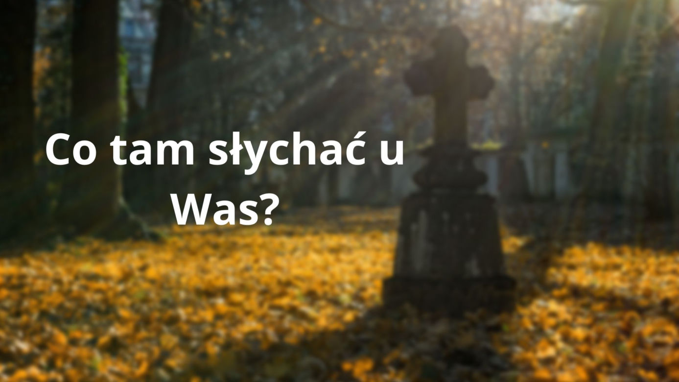 Te teksty słyszy każdy z nas 1 listopada na cmentarzu. "O, ktoś już był, bo znicz zapalony" 