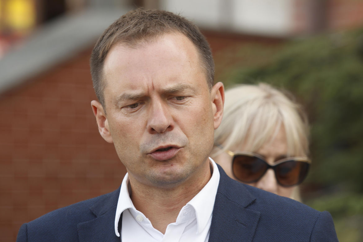Lubin. Konferencja prasowa rodziny zmarłego Bartosza S.