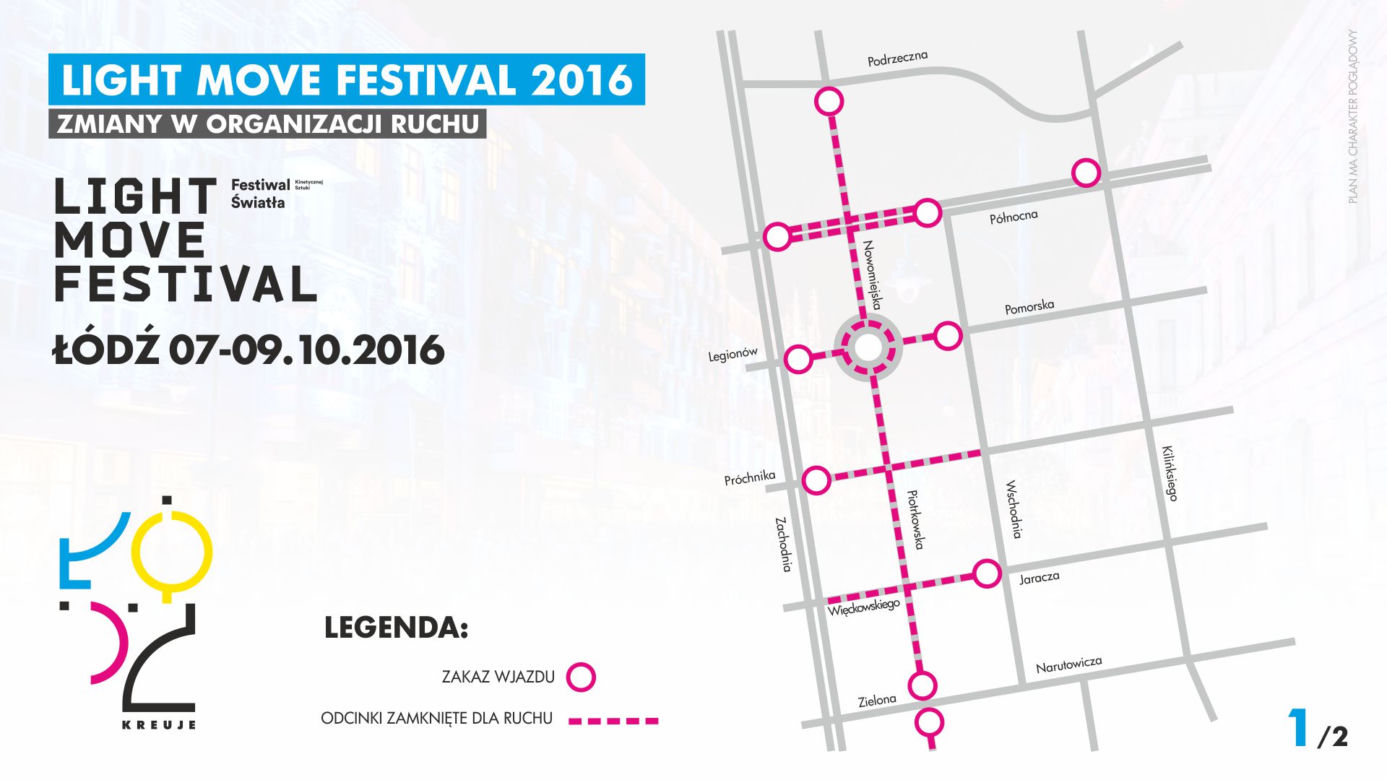 Komunikacja podczas Festiwalu Światła