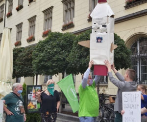 Protest przeciwko podwyżce cen biletów w MPK Wrocław