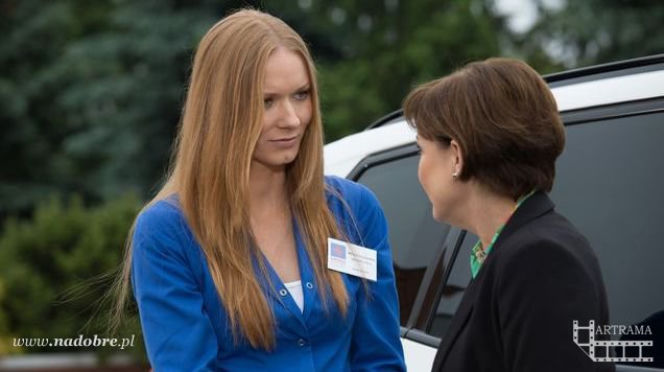 Na dobre i na złe odc. 532. Wiktoria Consalida (Katarzyna Dąbrowska), Wanda (Barbara Lauks)