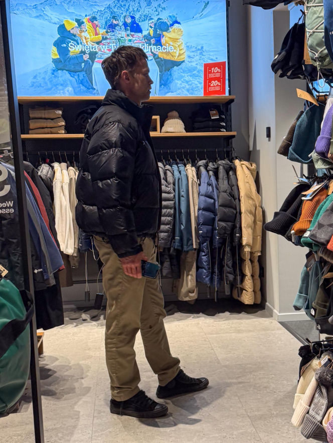 Maciej Zakościelny na zakupach