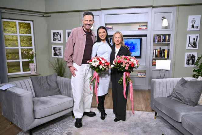 Natalia Natsu Karczmarczyk z mamą u Krzysztofa Ibisza