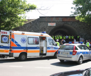 Strzały pod Stadionem Narodowym