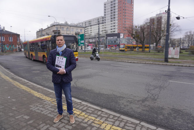 Autor petycji, pod którą podpisało się kilkuset mieszkańców Wawra - Mateusz Adamski