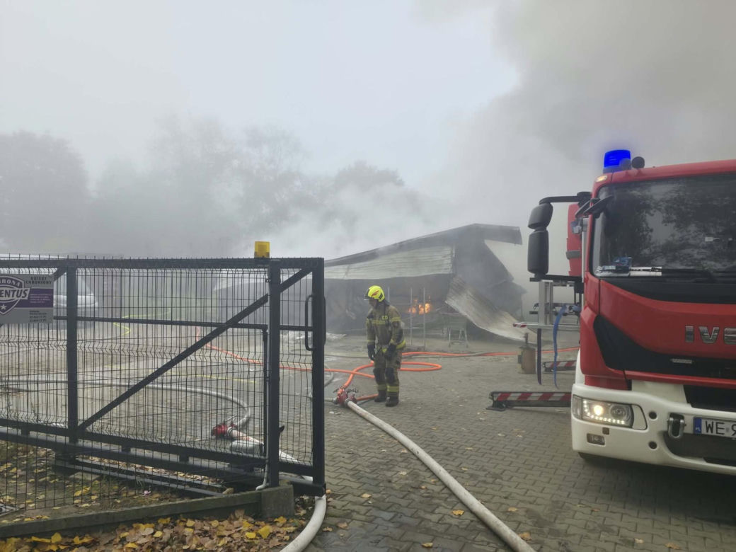 Pożar pod Otwockiem