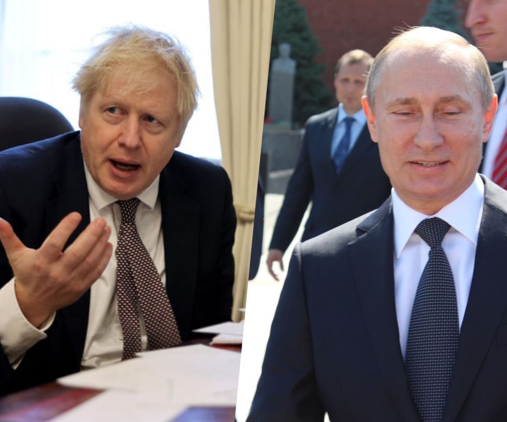 Boris Johnson, Władimir Putin