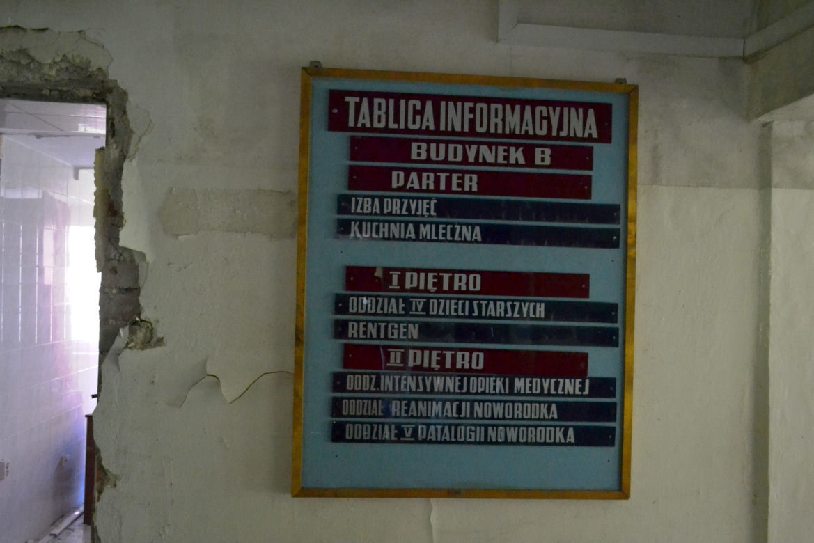 Opuszczony szpital i prosektorium