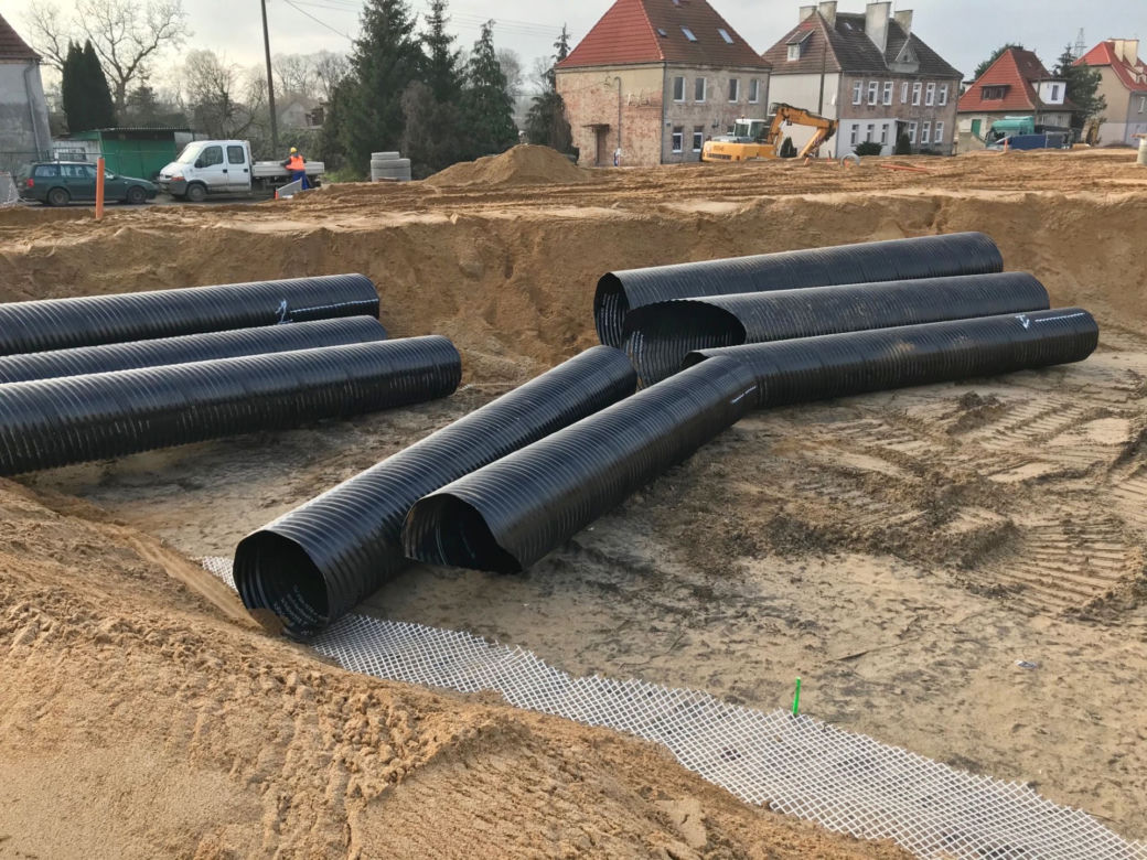 Budowa węzła Granitowa - luty 2020