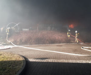 Pożar w Broniewicach koło Inowrocławia