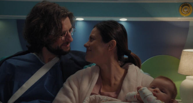 M jak miłość odc. 1915. Kasia (Paulina Lasota), Mariusz (Mateusz Mosiewicz), córka Zosia