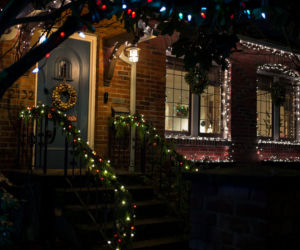 Świąteczna dekoracja tarasu