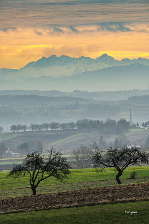 Ponidzie. Widok na Tatry
