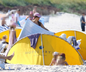 Anna Czartoryska-Niemczycka na plaży