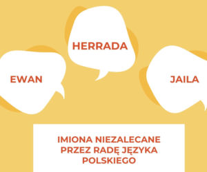IMIONA NIEZALECANE przez Radę Języka Polskiego