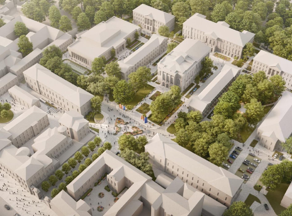 Zwycięski projekt koncepcji Kampusu Centralnego UW