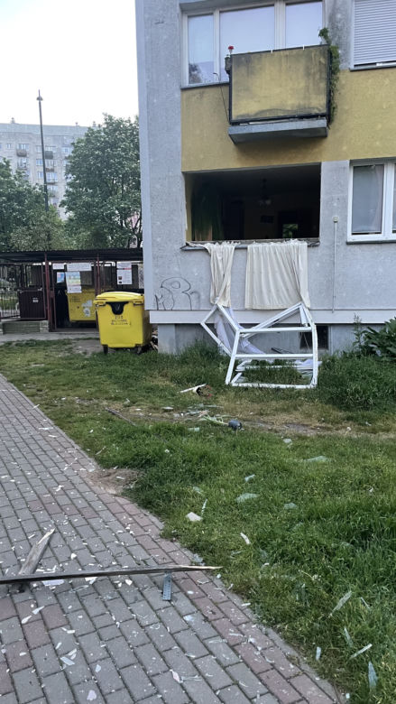 Wybuch w Kołobrzegu. Eksplodował pojemnik z szamponem