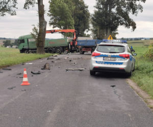 31-latek zginął w czołowym zderzeniu z ciężarówką