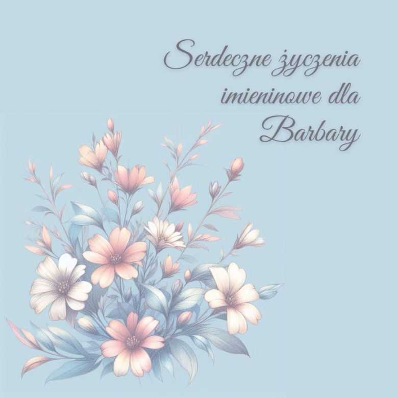 Piękne kartki imieninowe dla Barbary do ściągnięcia za darmo