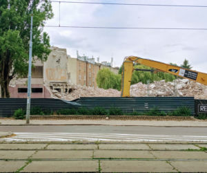 Rozbiórka Domu Marynarza - lipiec 2020