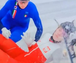 Wypadek Kamili Sellier w short tracku