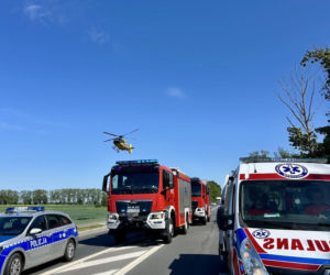 Na trasie między Malborkiem a Swarożynem doszło do zderzenia motocykla i trzech samochodów osobowych