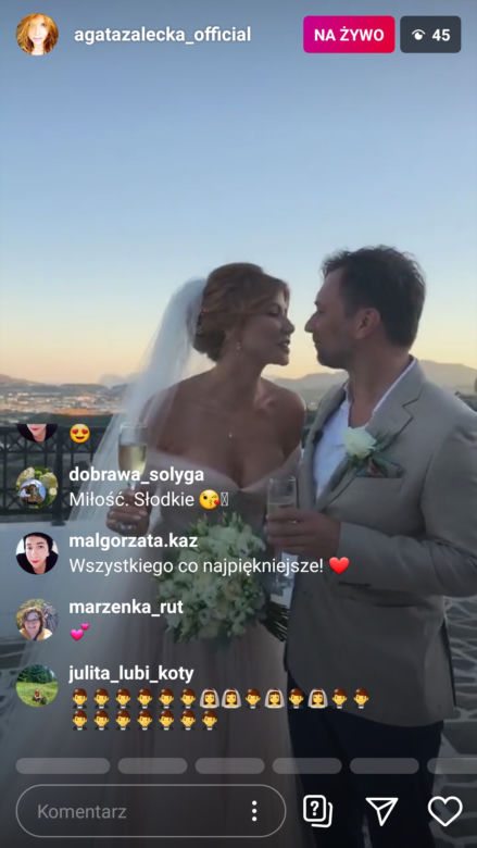 Agata Załęcka wyszła za mąż na greckiej wyspie