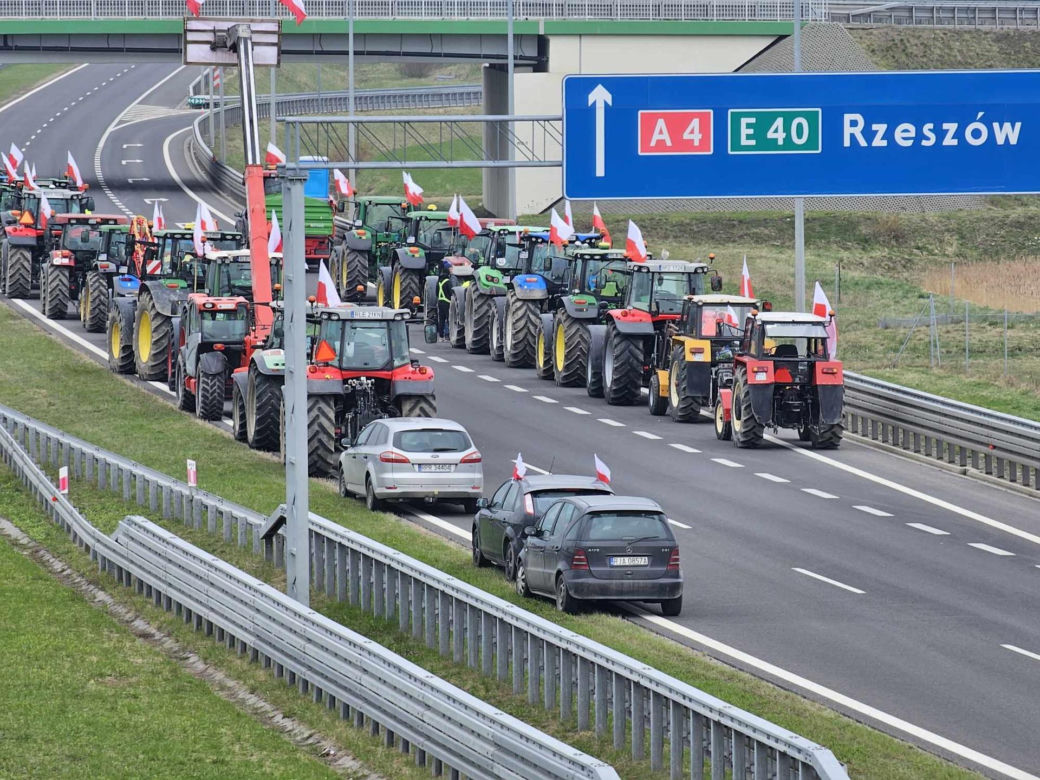 Protest rolników na Podkarpaciu