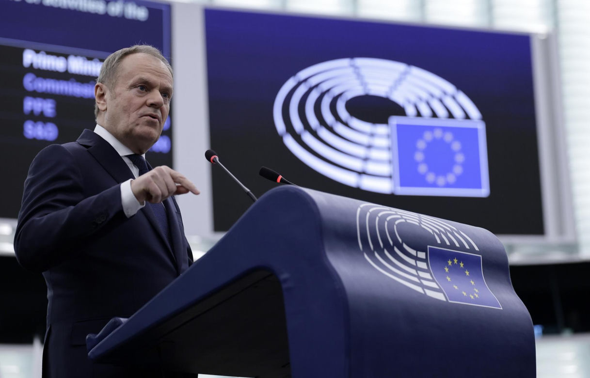 Wystąpienie Tuska w Parlamencie Europejskim
