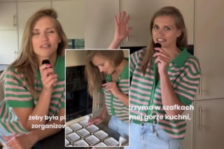 Kaczorowska rozpływa się nad nową kuchnią. Ma sprytnie ukryte garnki i pojemniki na makaron!