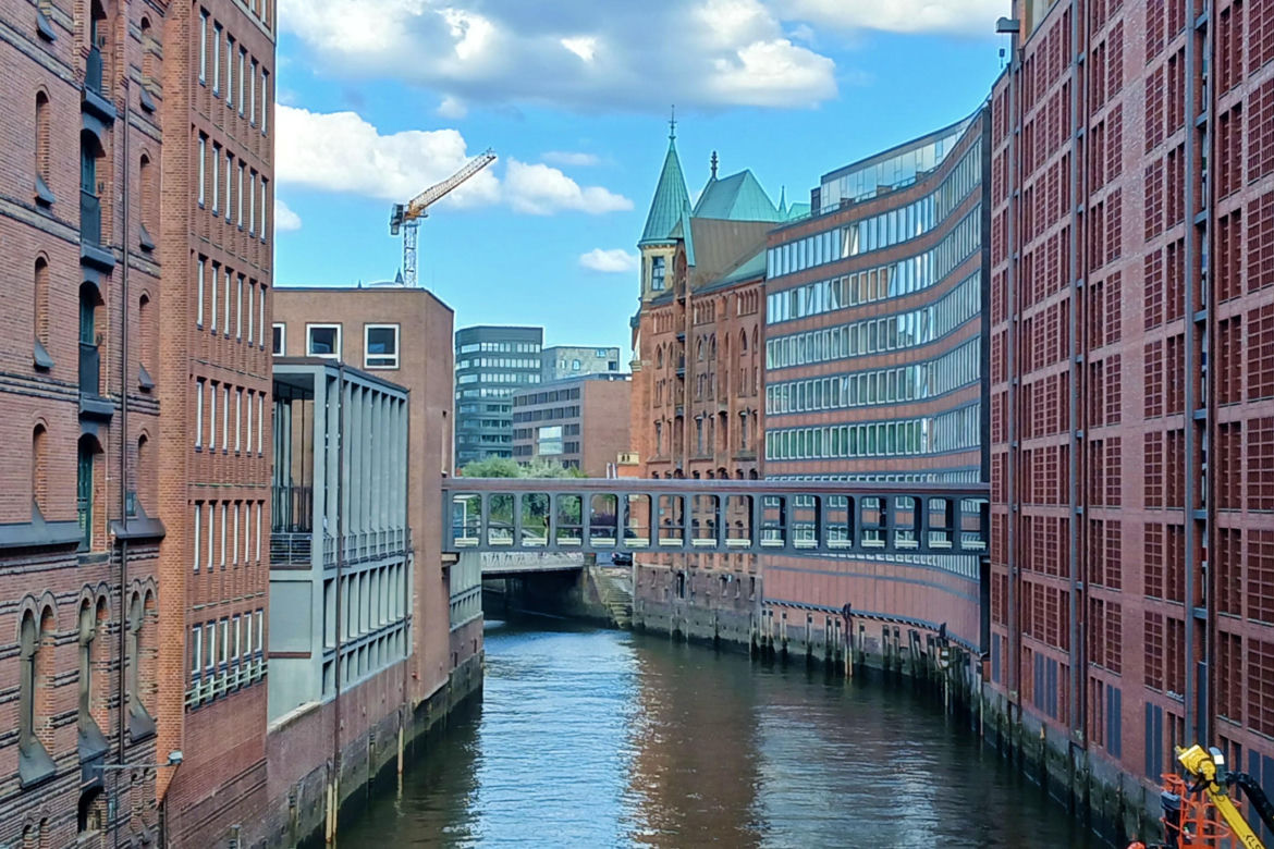 HafenCity i Speicherstadt w Hamburgu